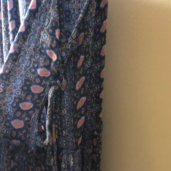 Blue Floral Maxi Dress - Picture 3 of 5